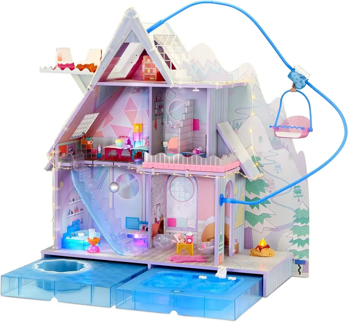Lol Surprise! Omg Winter Chill Cabin Wooden Doll House 1