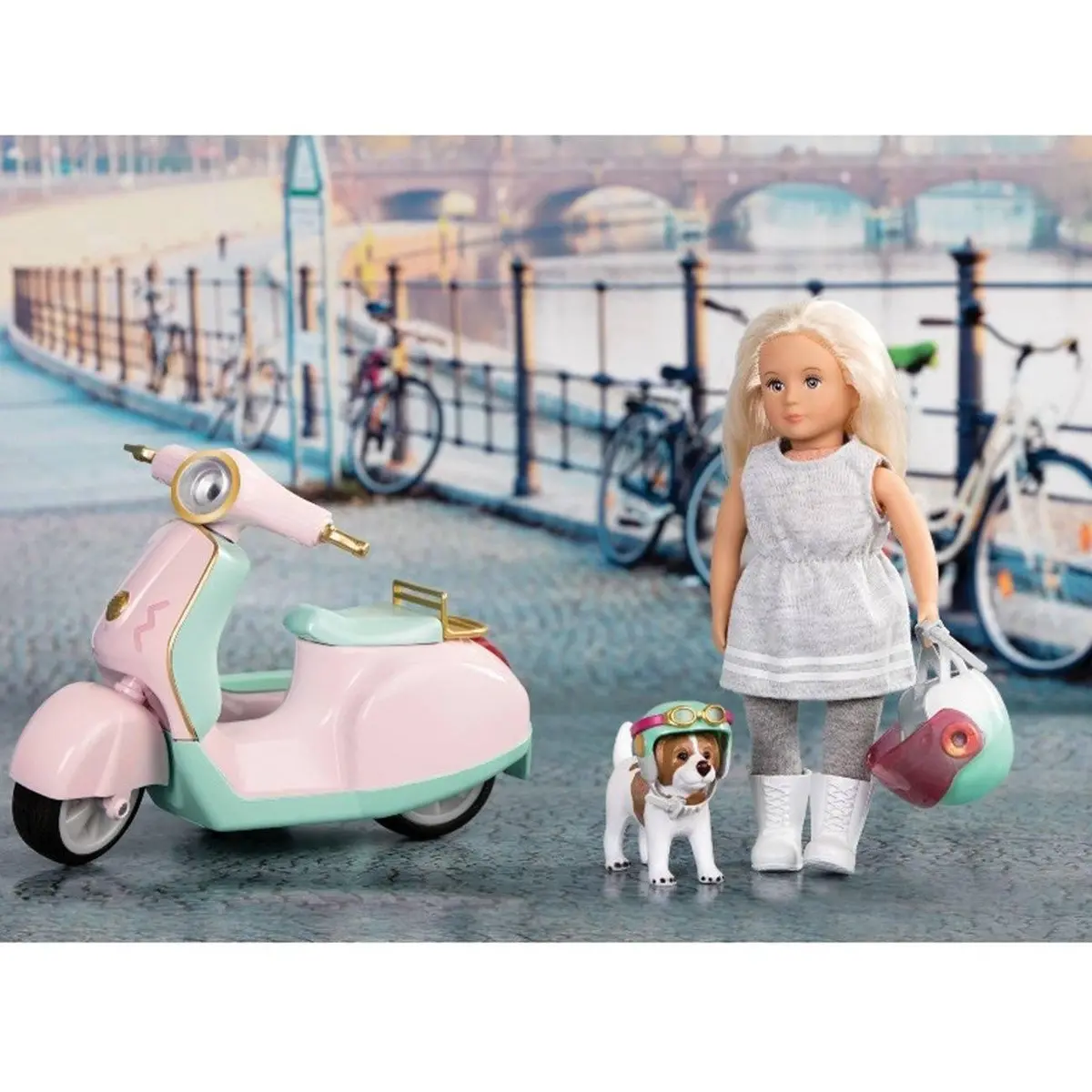 Lori Let's Go For A Spin Scooter Playset 1