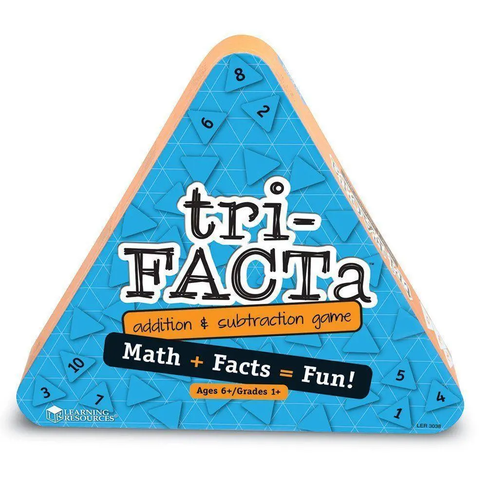 Learning Resources Tri-Facta! Addition And Subtraction Game Board Games 1