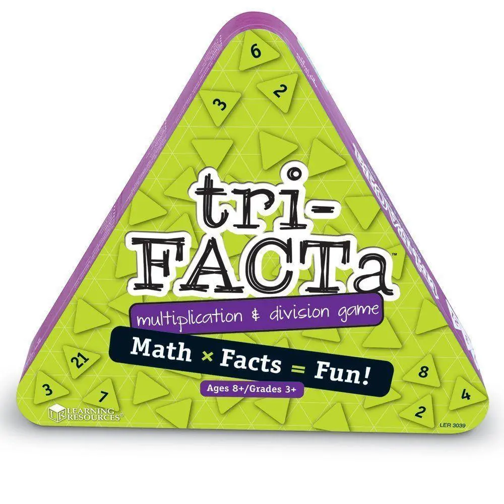 Learning Resources Tri-Facta! Multiplication And Division Game Board Games 1