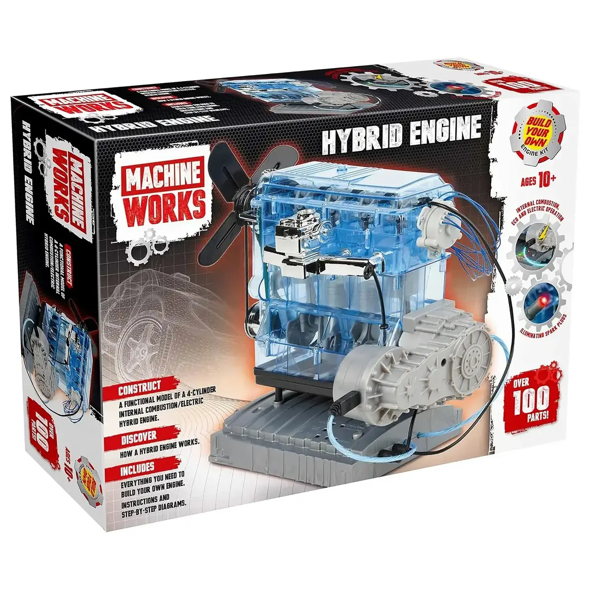 Machine Works 4 Cylinder Hybrid Engine Building Kit 1
