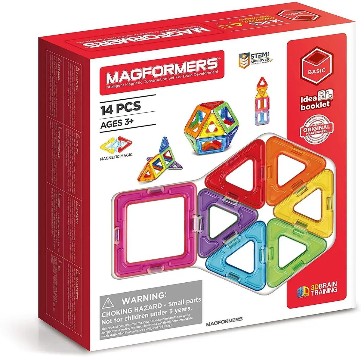 Magformers Basic 14-Piece Magnetic Construction Kit 1