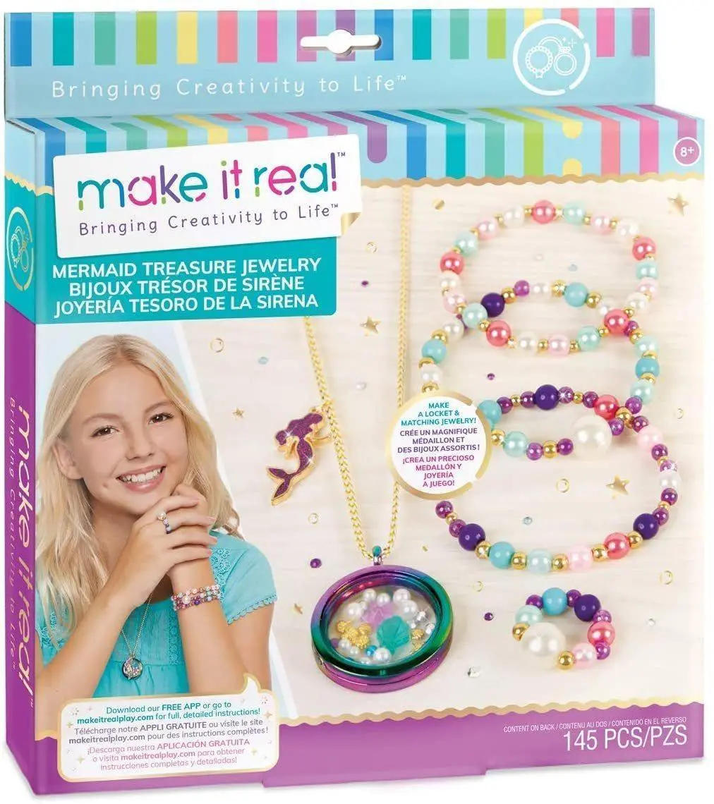 Make It Real 1306 - Mermaid Treasure Jewellery Making Kit Arts & Crafts 1