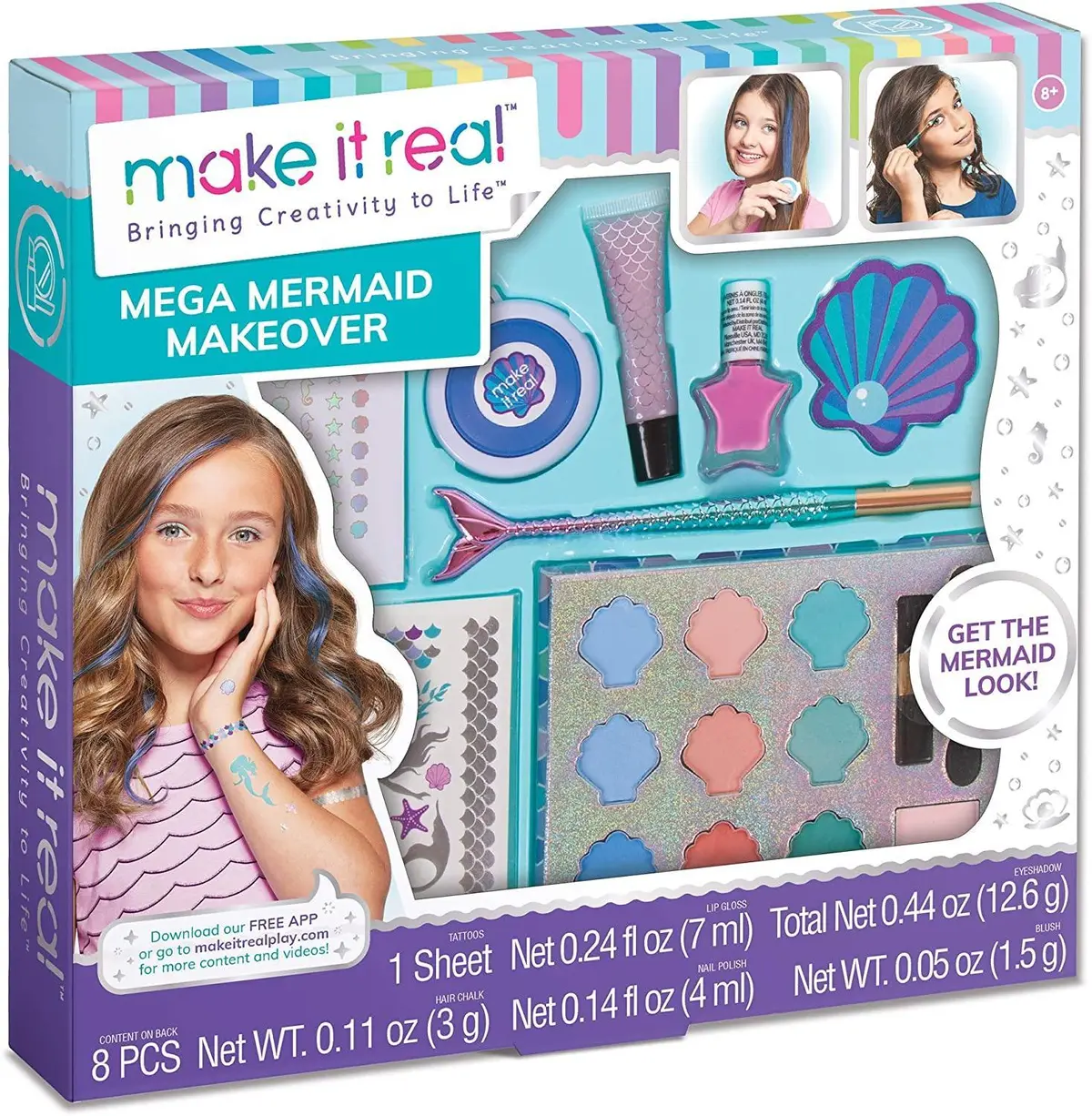 Make It Real 2460 Mega Mermaid Makeover Makeup Set 1