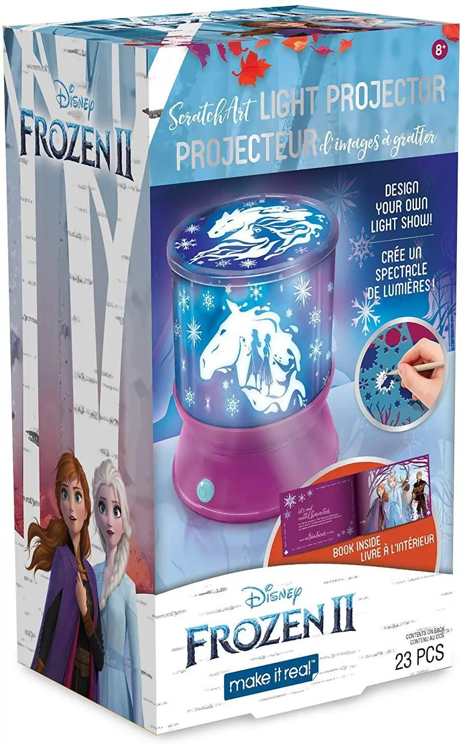 Make It Real 4324 Disney Frozen 2 Scratchart Light Projector 1
