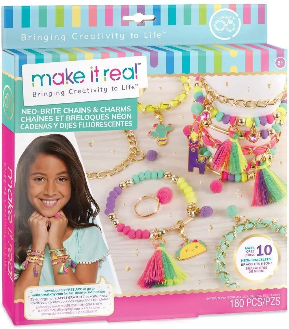 Make It Real Neo-Brite Gold Jewellery Making Kit Arts & Crafts 1