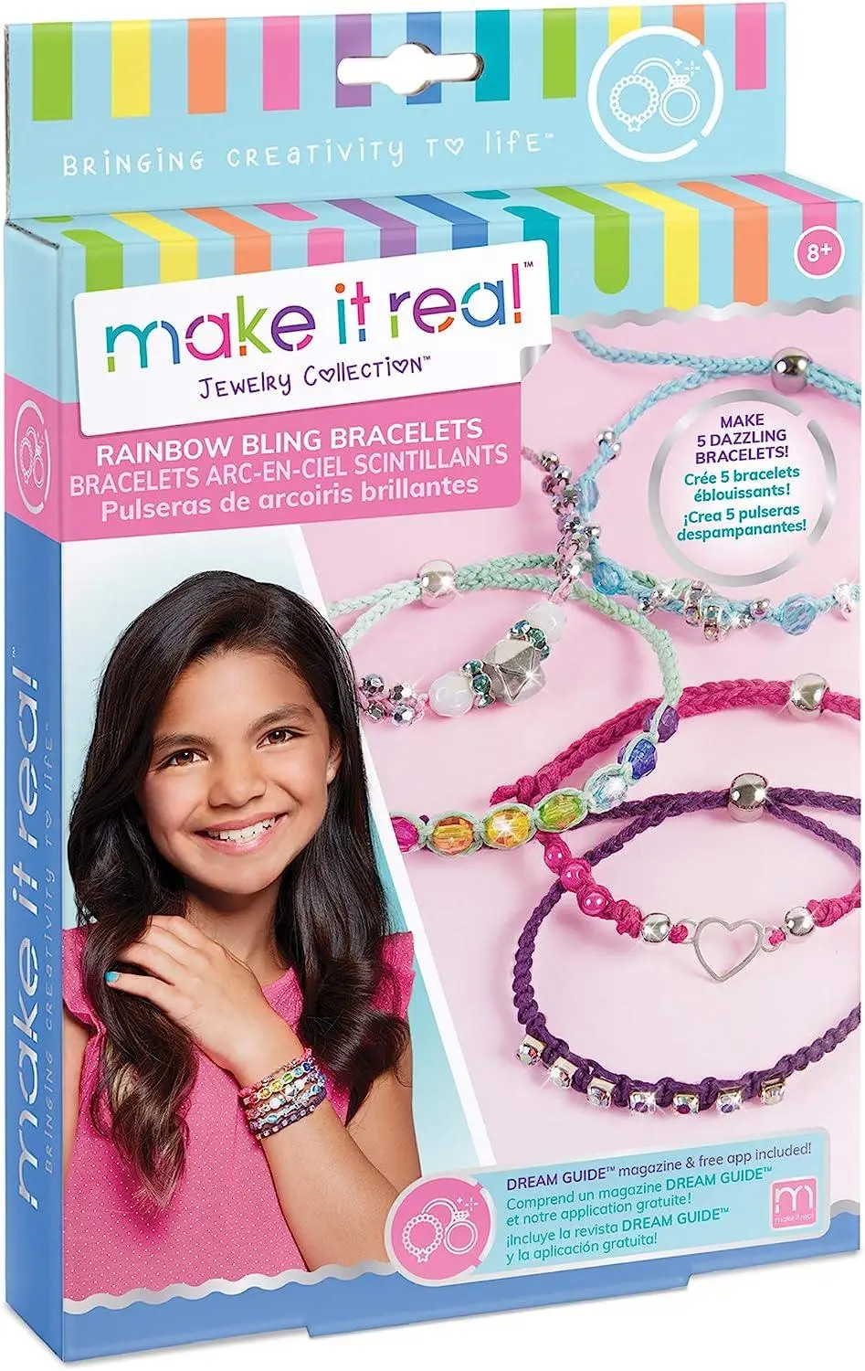 Make It Real Rainbow Jewellery Bracelet Making Kit Arts & Crafts 1