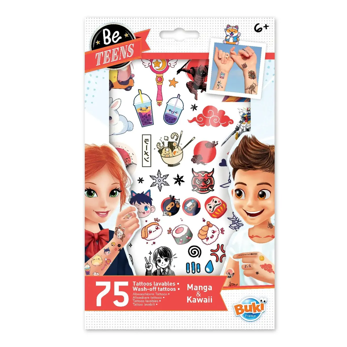Be Teens Manga Kawaii Temporary Tattoo Collection - 75 Unique Designs 1