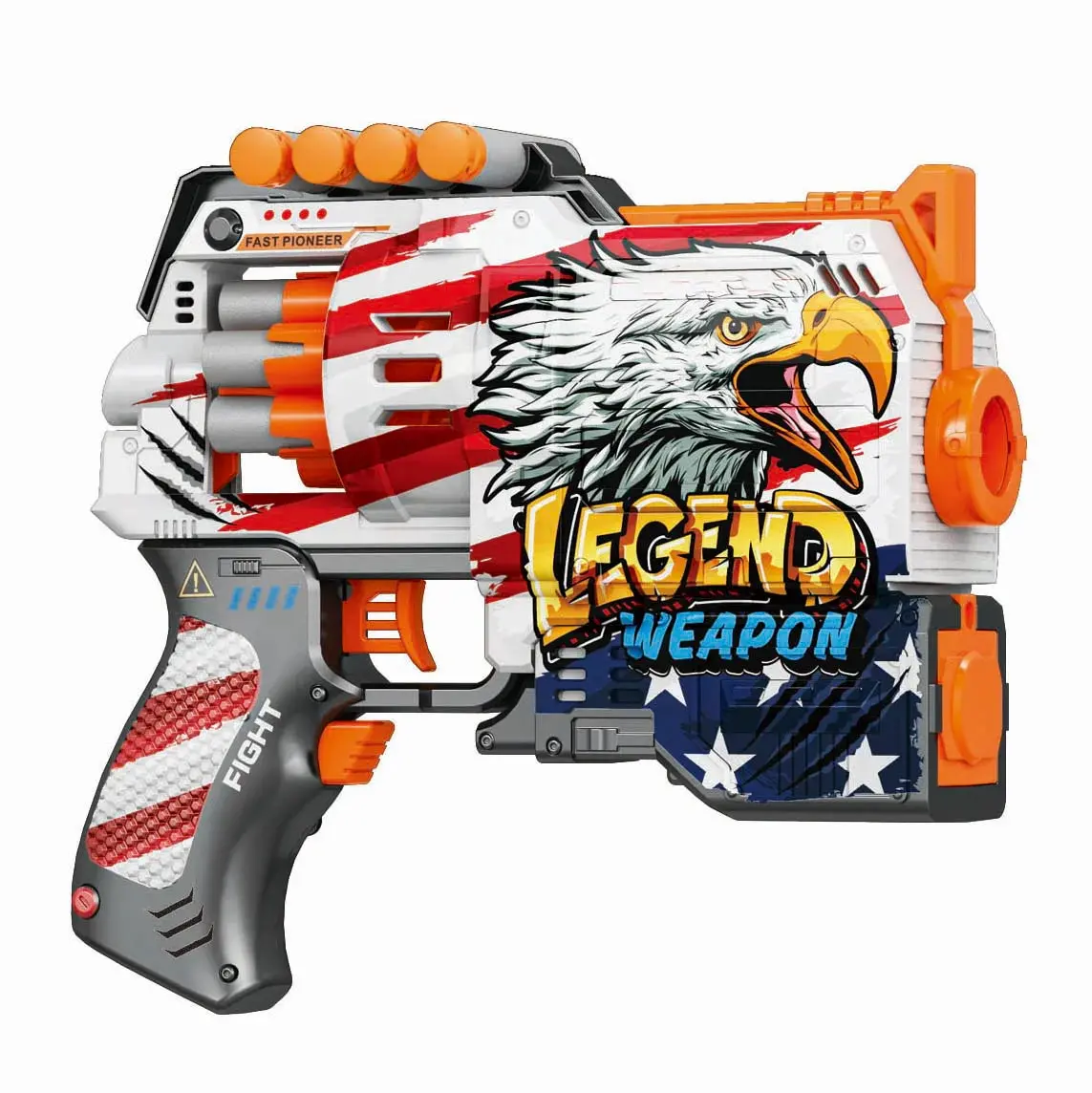 Fast Pioneer Legend Manual Soft Bullet Toy Gun With 12Pcs Bullets 1