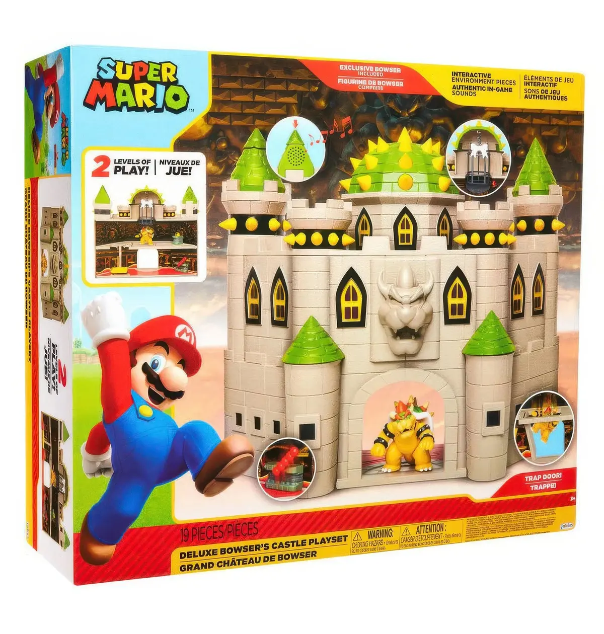 Mario Bros Deluxe Bowser Castle Playset 1
