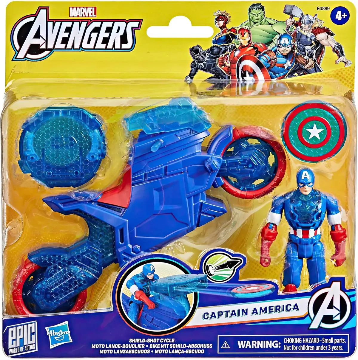 Marvel Avengers Captain America With Shield-Shot Cycle 1