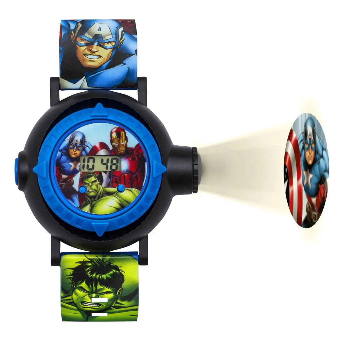 Marvel Avengers Digital Projection Multicoloured Strap Watch 1