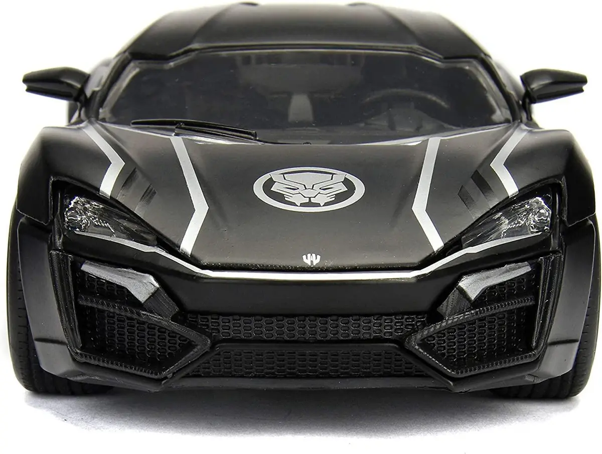 Marvel Black Panther & Lykan Hypersport Diecast Metal Car 1