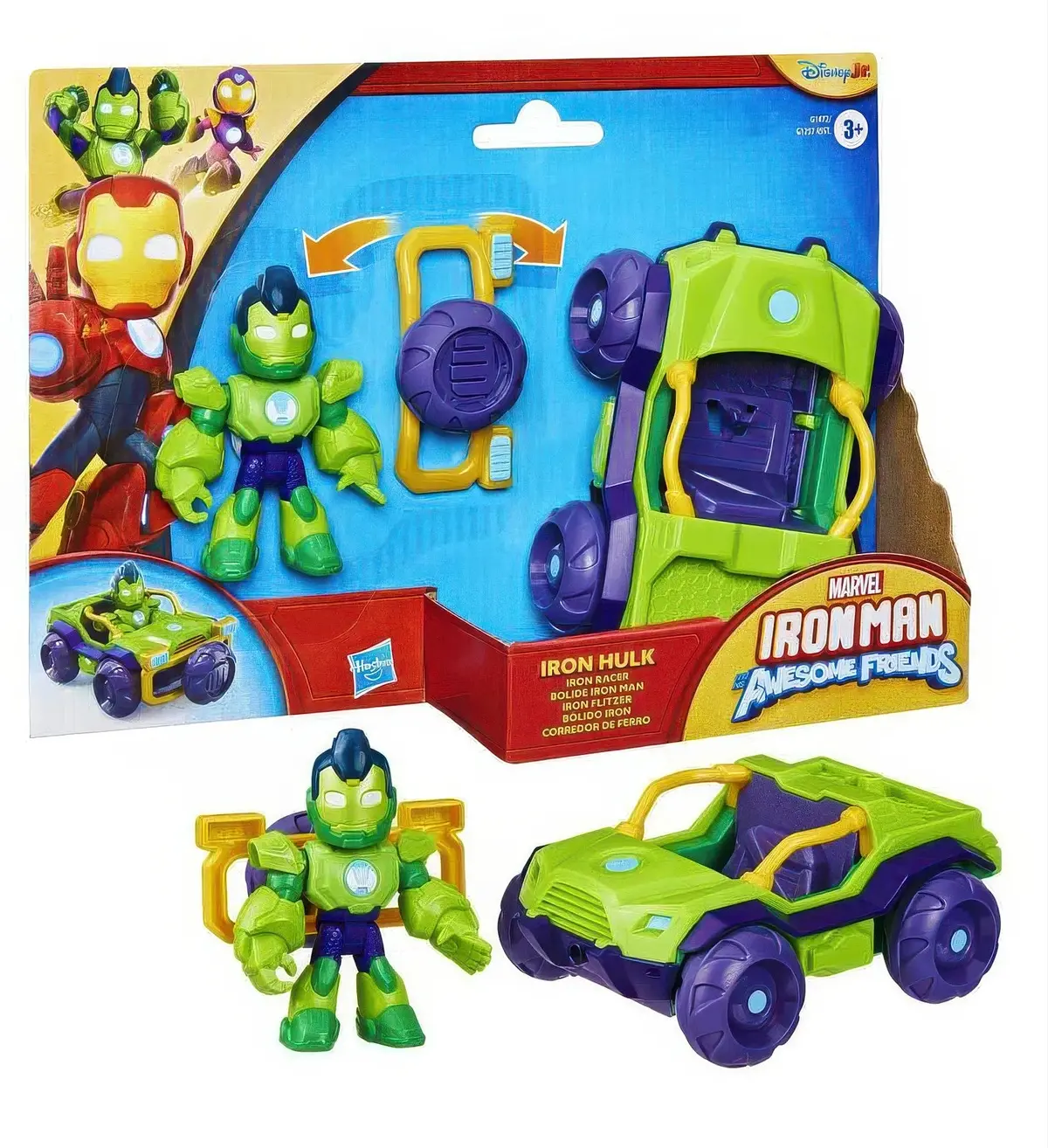 Marvel Iron Man And His Awesome Friends Vehicle And Figure Iron Hulk 1