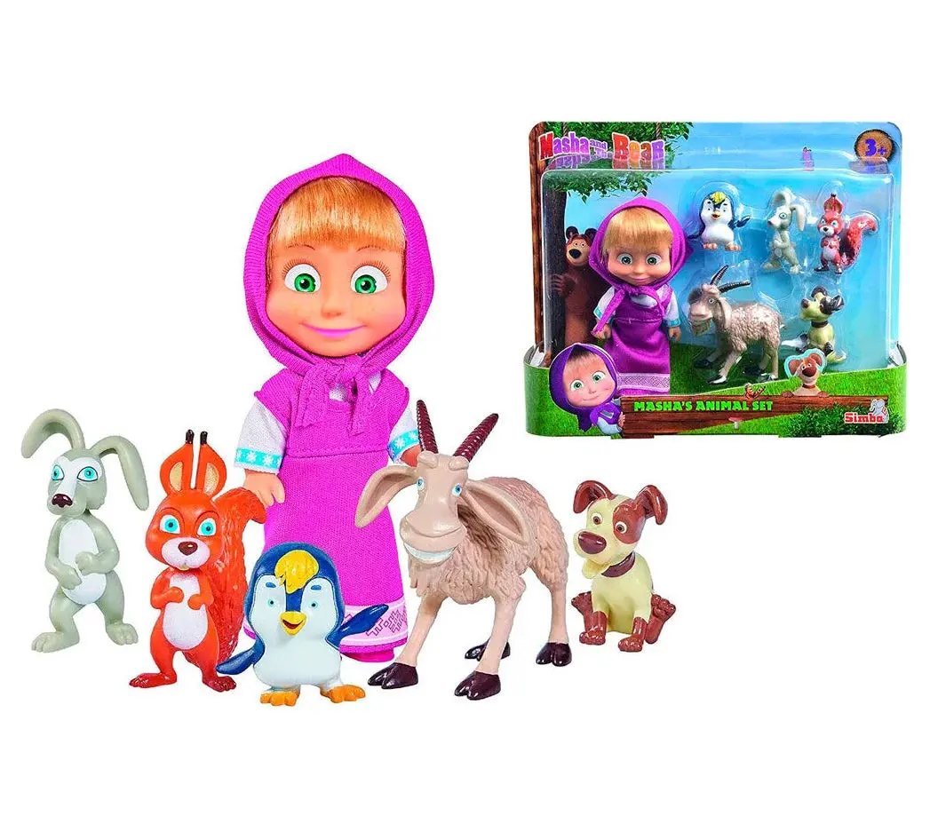 Masha And Bear Set Of 6 Figures 1