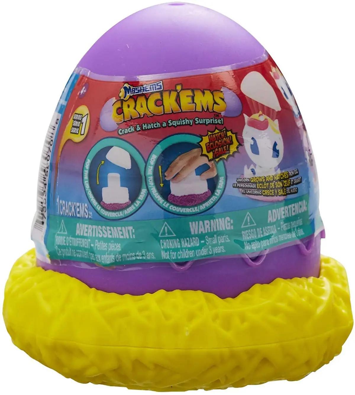 Mashems Hatchems Figure Crack And Hatch A Squishy Surprise - Assorted 1