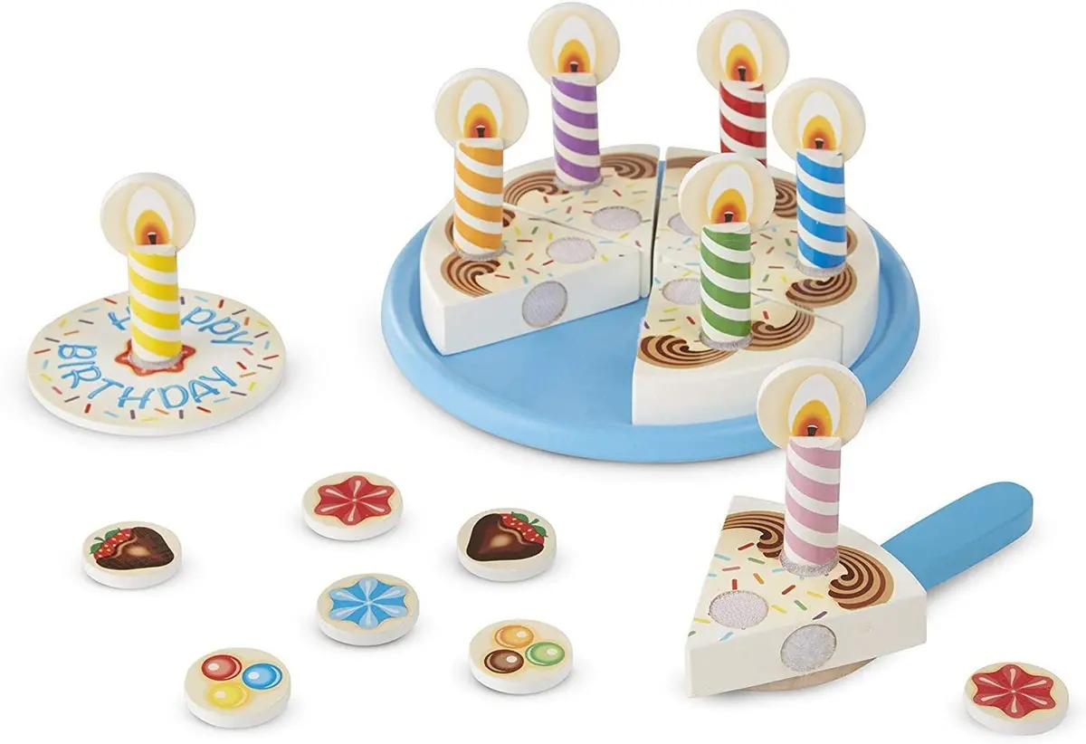 Melissa & Doug 10511 Wooden Birthday Cake 1