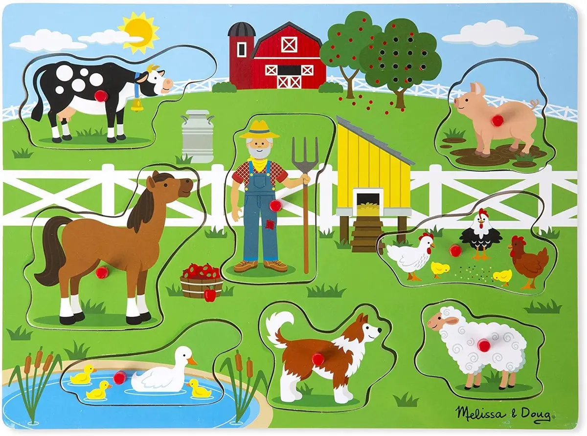 Melissa & Doug 10738 Old Macdonald's Farm Sound Puzzle 1