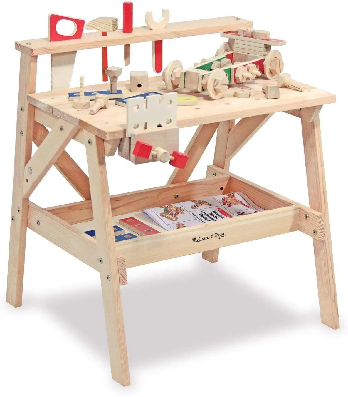Melissa & Doug Wooden Project Solid Wood Workbench 1