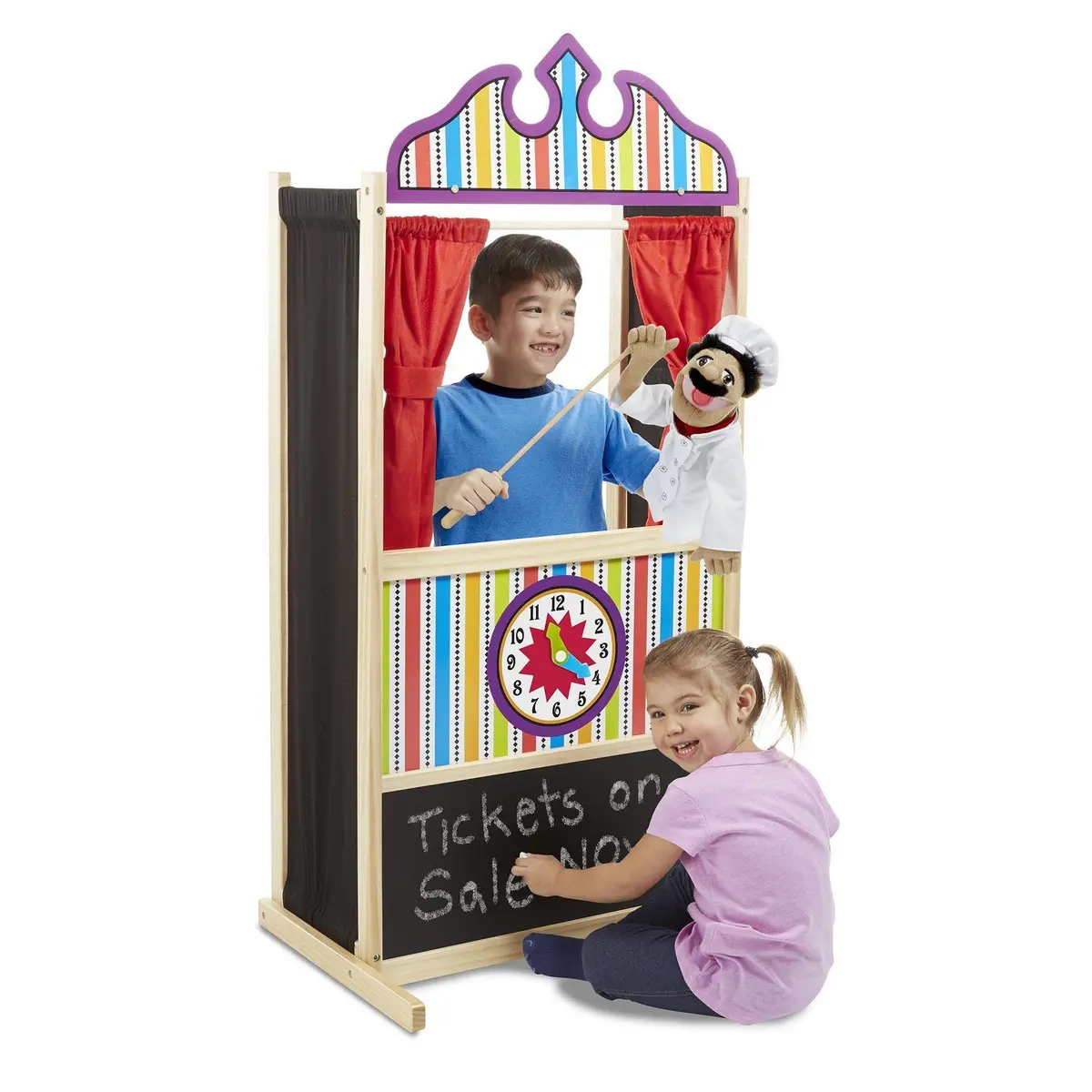 Melissa & Doug 12530 Deluxe Puppet Theater Activity Center 1