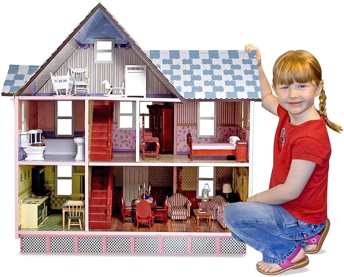 Melissa & Doug 12580 Classic Heirloom Victorian Wooden Dolls House 1