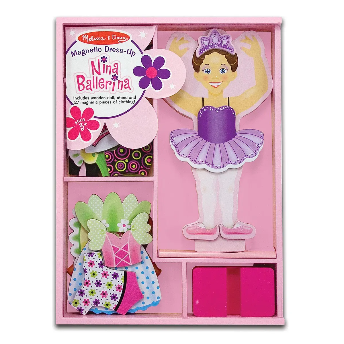 Melissa & Doug 13554 Nina Ballerina Magnetic Dress-Up Set Playset 1