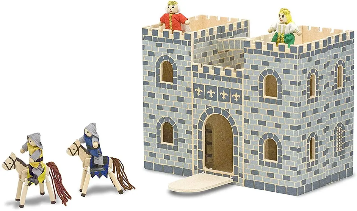 Melissa & Doug 13702 Fold & Go Wooden Princess Castle 1