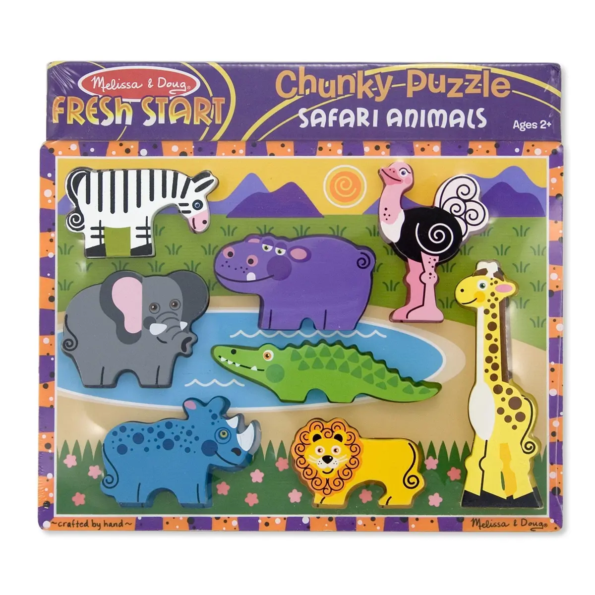 Melissa & Doug 13722 Safari Chunky Puzzle - 8 Pieces 1