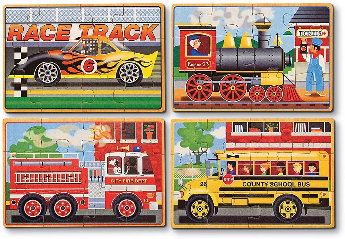 Melissa & Doug 13794 Vehicle Puzzles In A Box 1