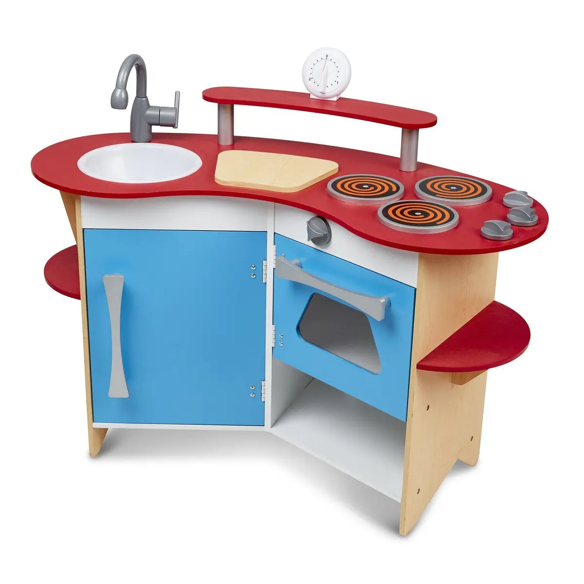 Melissa & Doug 13950 Cook's Corner Wooden Play Kitchen 1
