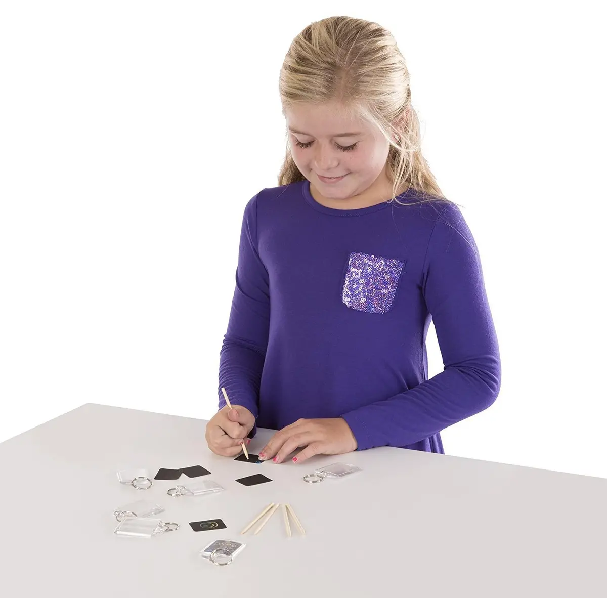 Melissa & Doug 15921 Scratch Art Key Chain Party Pack 2