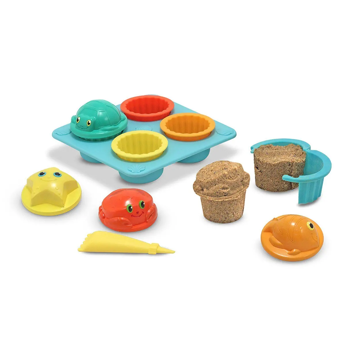 Melissa & Doug 16431 Seaside Sidekicks Sand Cupcake Set Playset 1