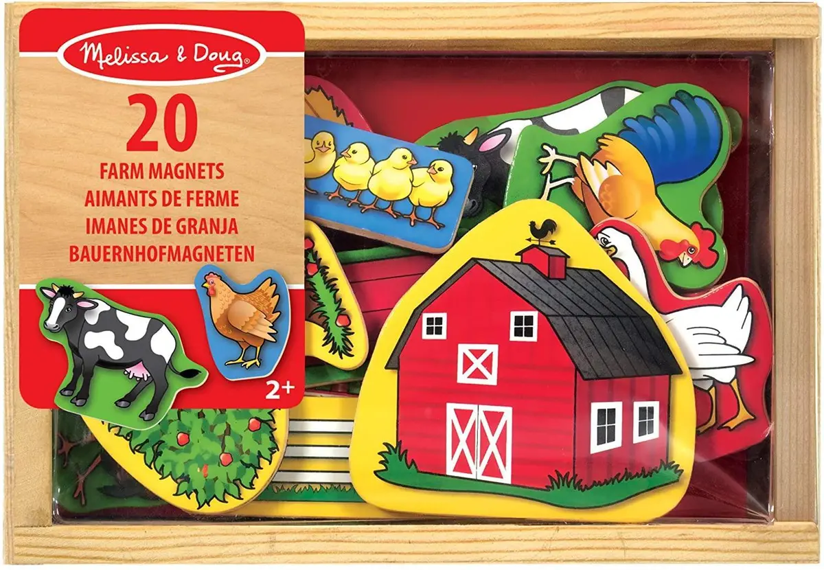Melissa & Doug 19279 Wooden Farm Magnets, Small 1