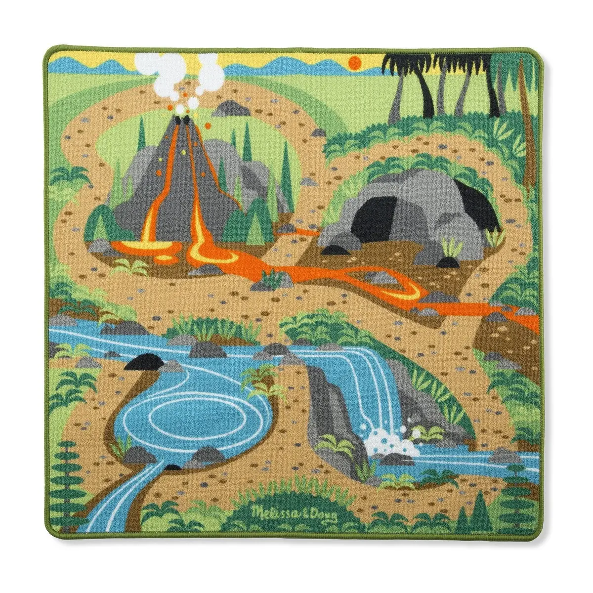 Melissa & Doug 19427 Prehistoric Playground Dinosaur Rug 1