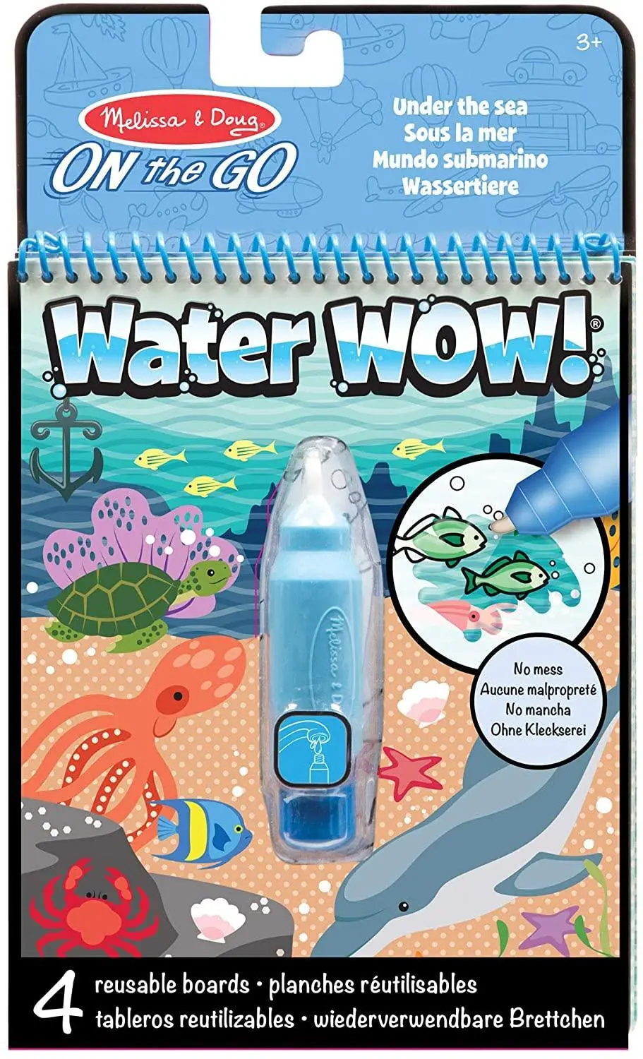 Melissa & Doug 19445 On The Go Water Wow! Activity Pad - Under The Sea 1