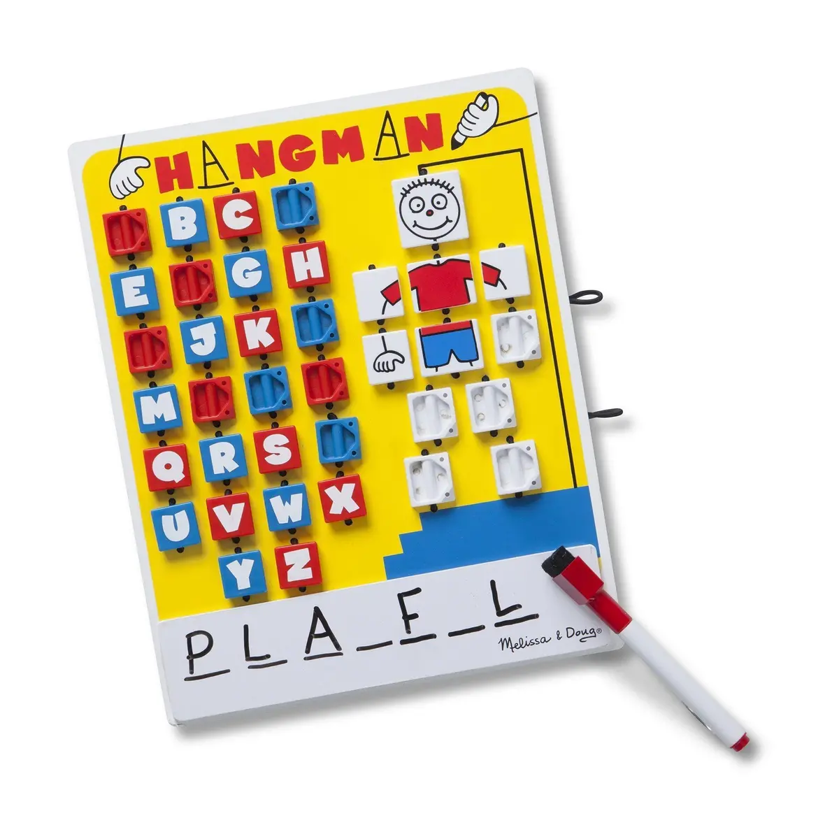 Melissa & Doug 2095 Flip-To-Win Hangman Travel Game Board Games 1