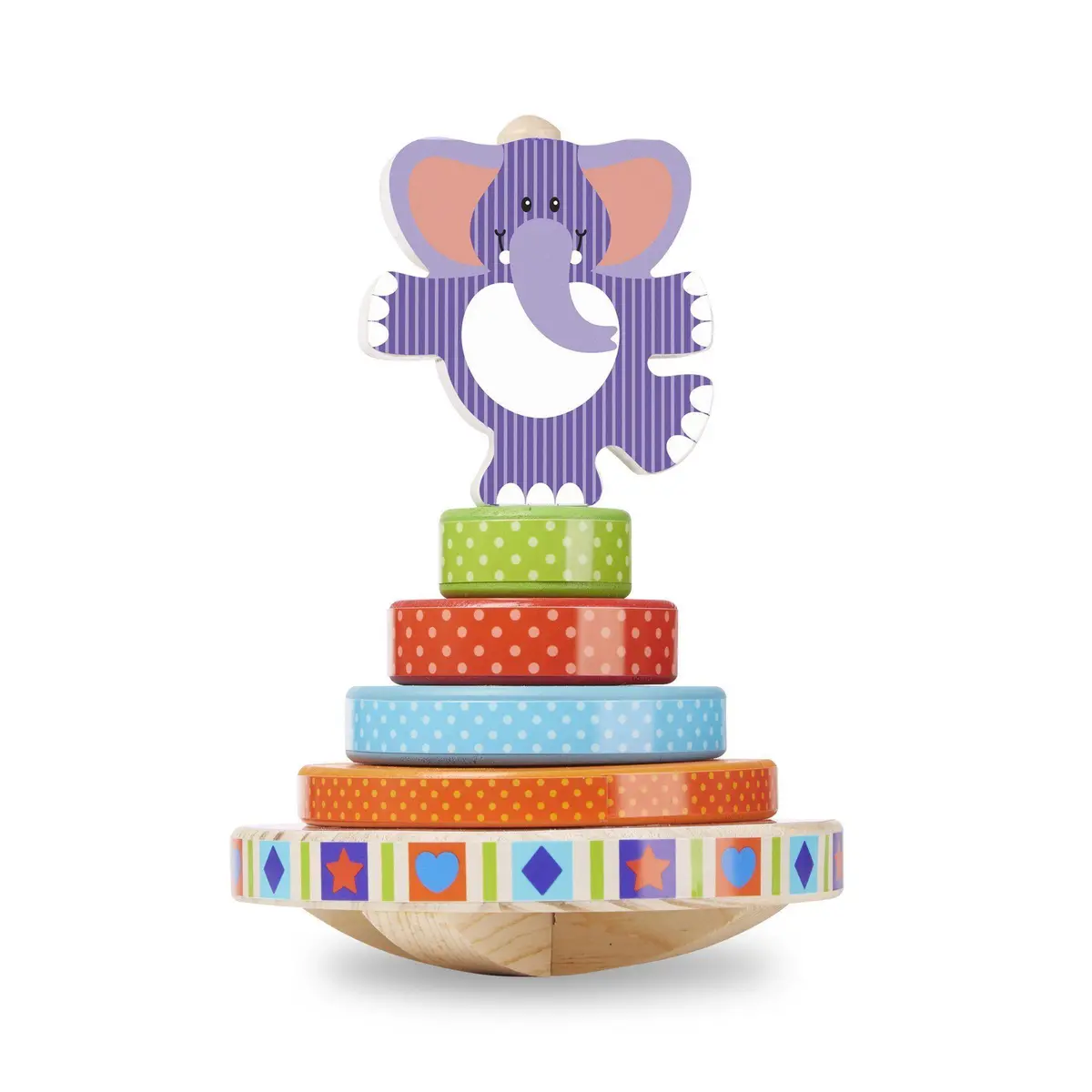 Melissa & Doug 40127 First Play Elephant Rocking Stacker 1