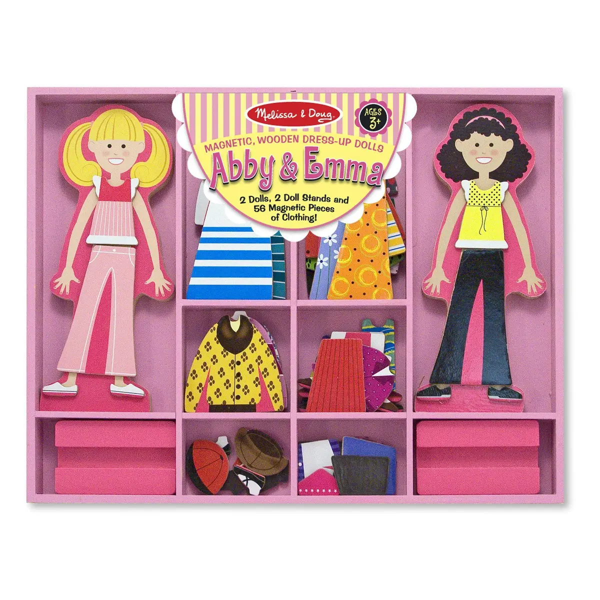 Melissa & Doug Abby & Emma Magnetic Dress-Up Set Playset 1
