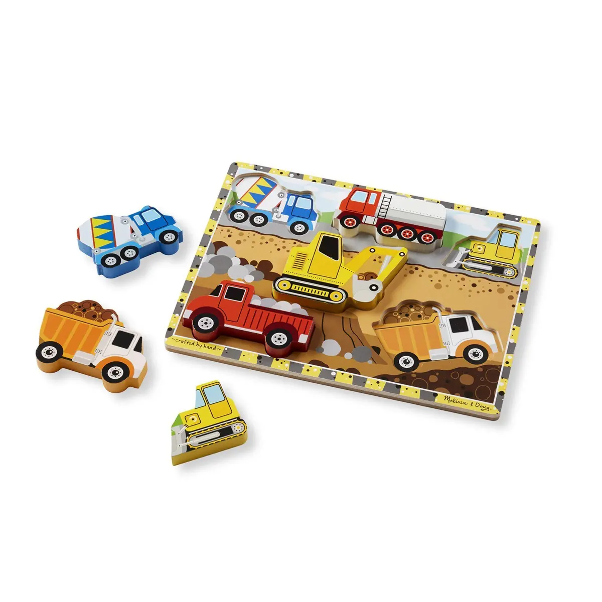 Melissa & Doug Construction Chunky Puzzle - 6 Pieces 1