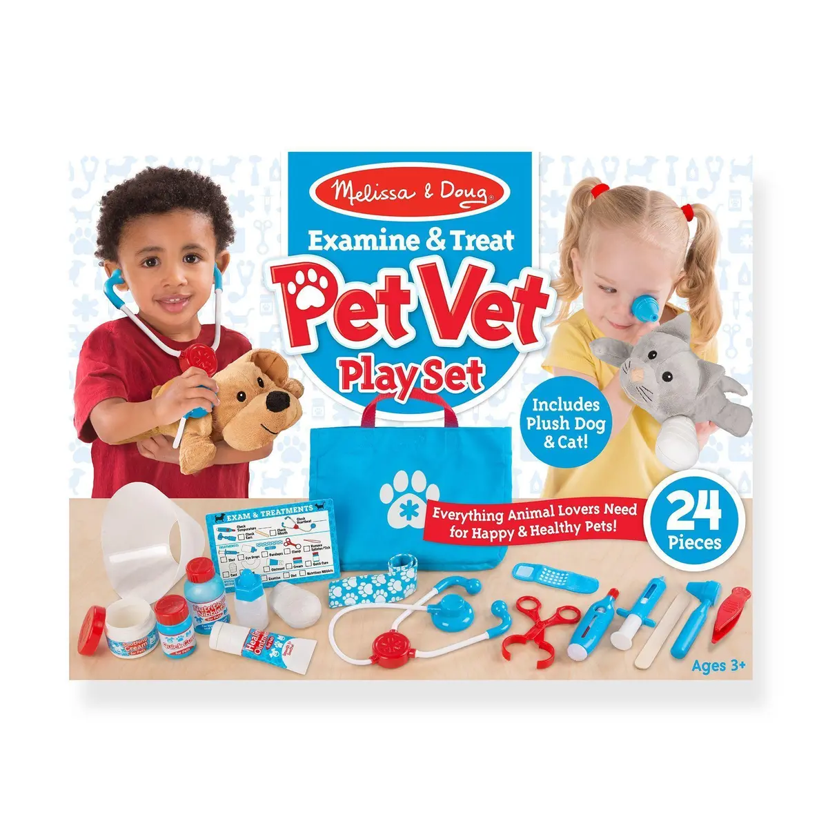 Melissa & Doug Examine & Treat Pet Vet Play Set 1