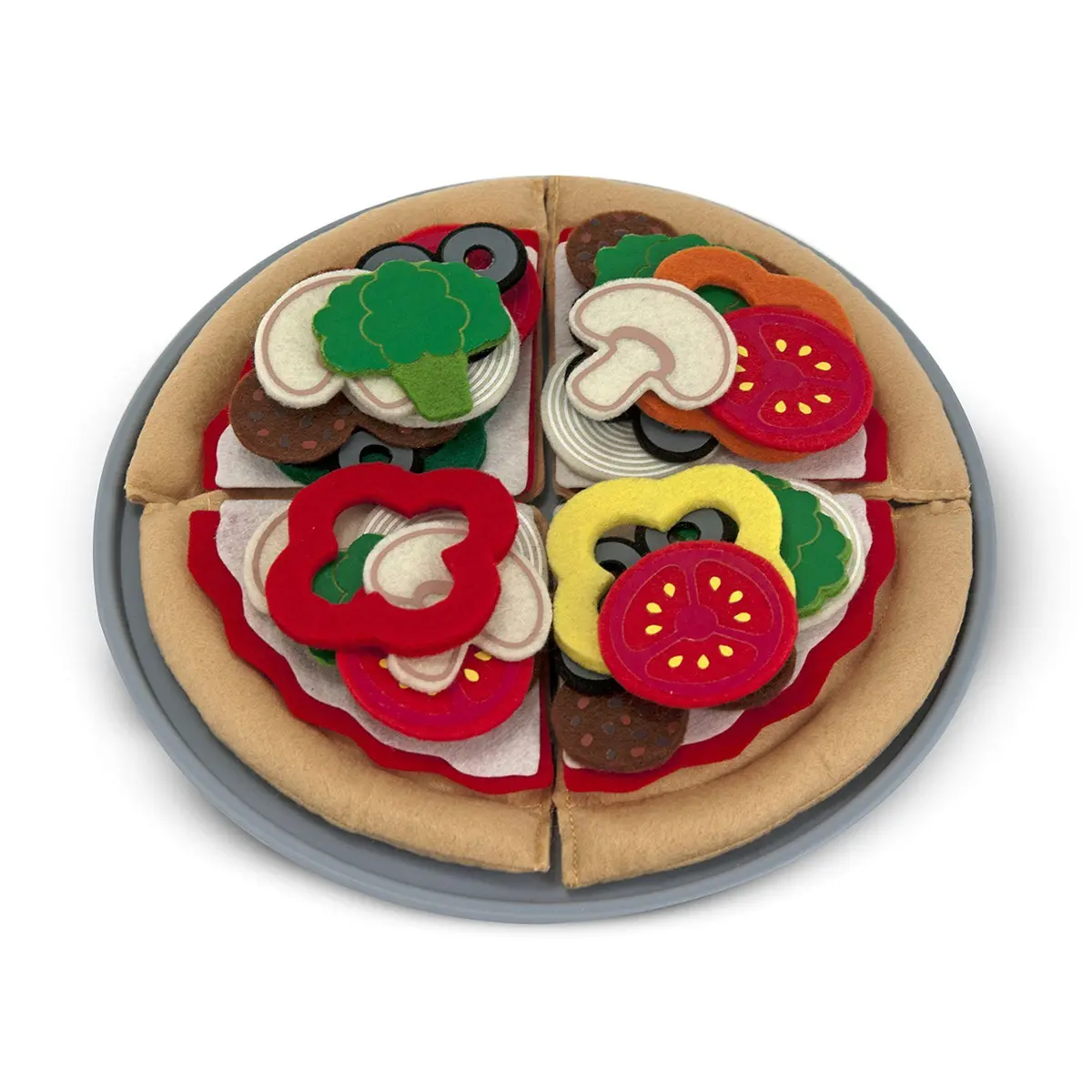 Melissa & Doug Felt Play Food - Pizza Set 1