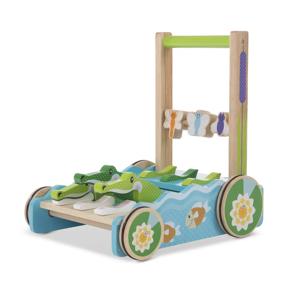 Melissa & Doug First Play Chomp & Clack Alligator Push Toy 1