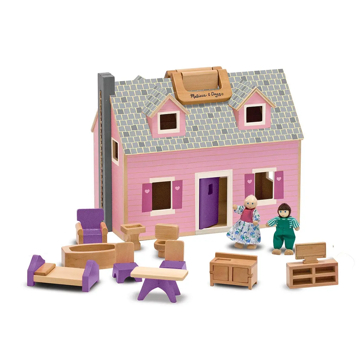 Melissa & Doug Fold & Go Mini Dollhouse 1