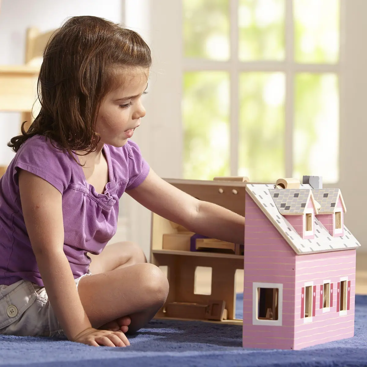 Melissa & Doug Fold & Go Mini Dollhouse 2