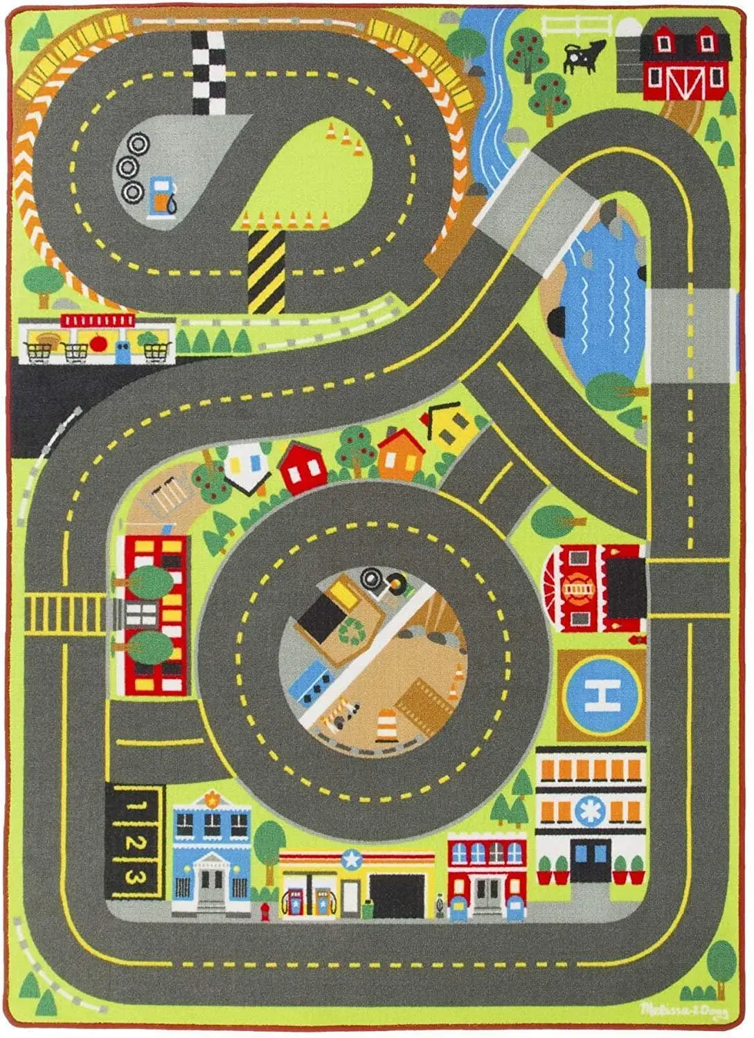 Melissa & Doug Jumbo Road Activity Rug 1