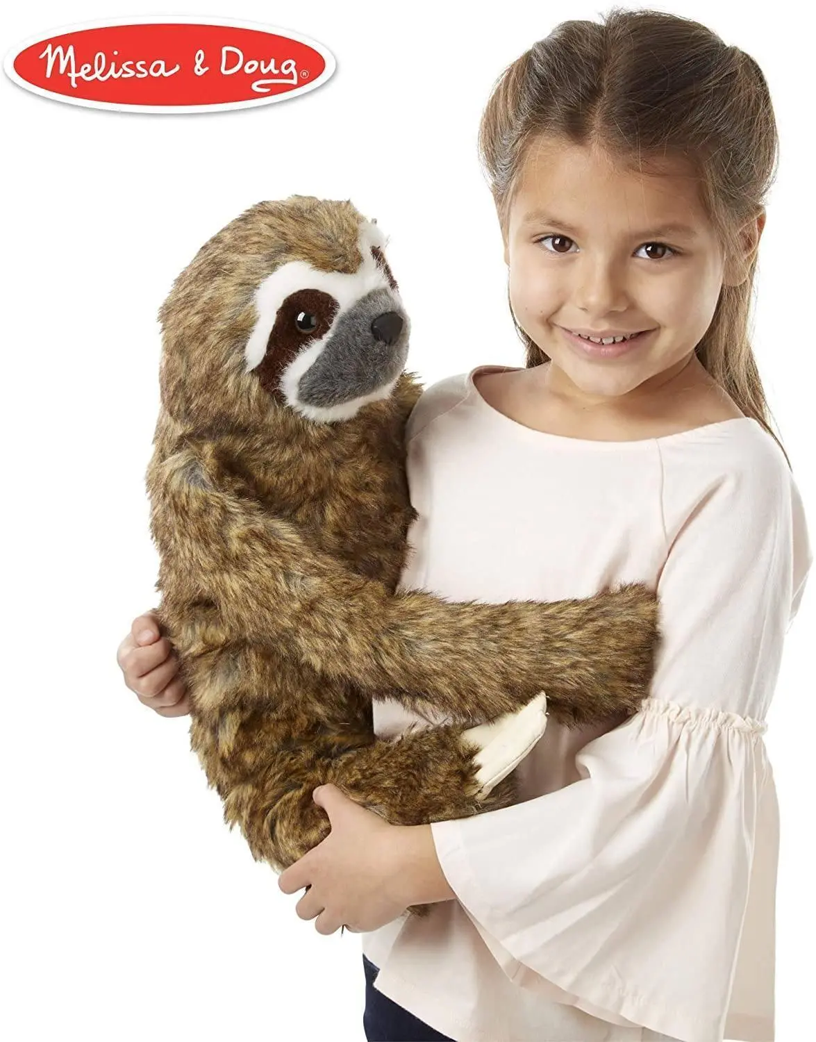 Melissa & Doug Lifelike Plush Sloth Stuffed Animal 1