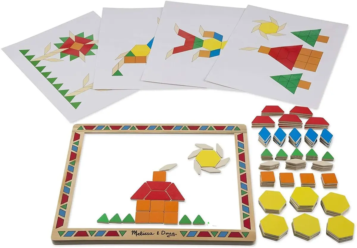 Melissa & Doug Magnetic Pattern Block Set 1