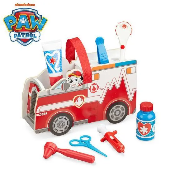 Melissa & Doug Paw Patrol Marshall's Wooden Rescue Caddy 1