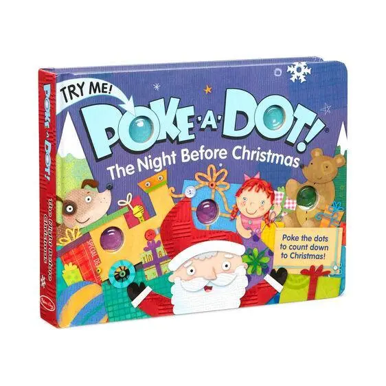 Melissa & Doug Poke-A-Dot - The Night Before Christmas Board Book 1
