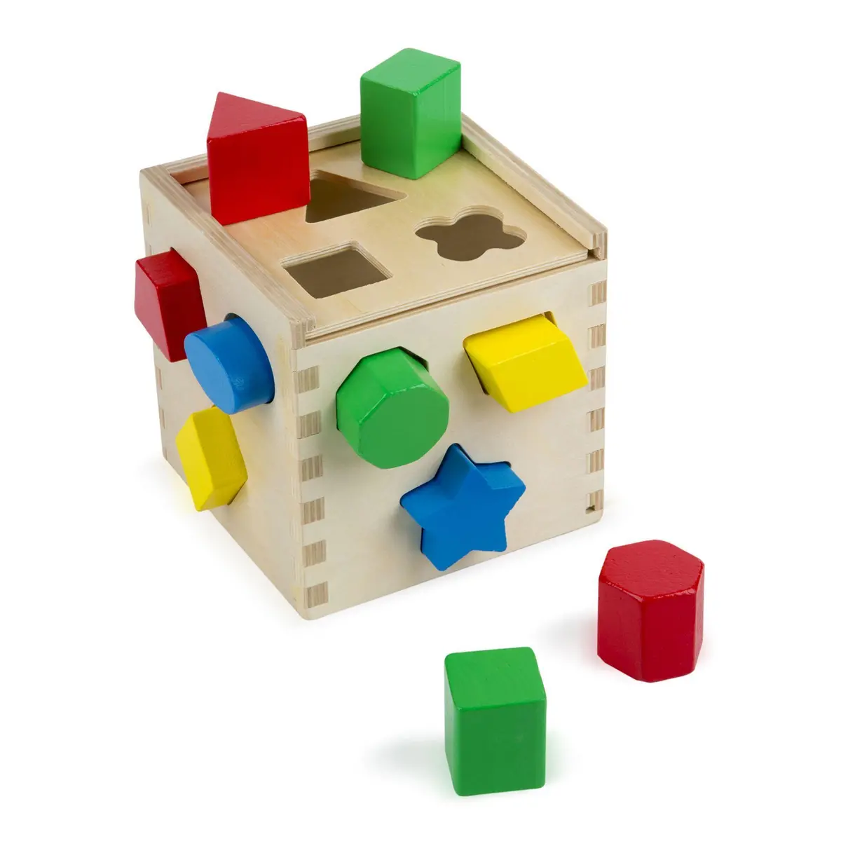 Melissa & Doug Shape Sorting Cube Classic Toy 1